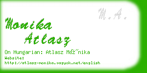 monika atlasz business card